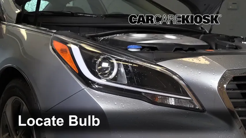 2018 Hyundai Sonata Hybrid Limited 2.0L 4 Cyl. Éclairage Feux de croisement (remplacer l'ampoule)